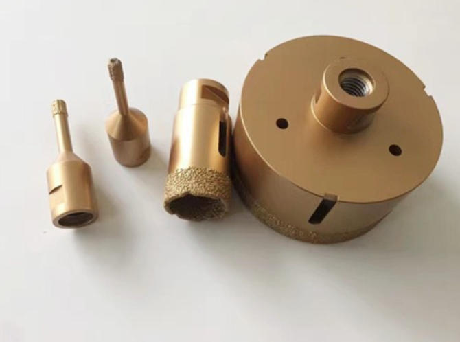 Vacuum brazed diamond tools
