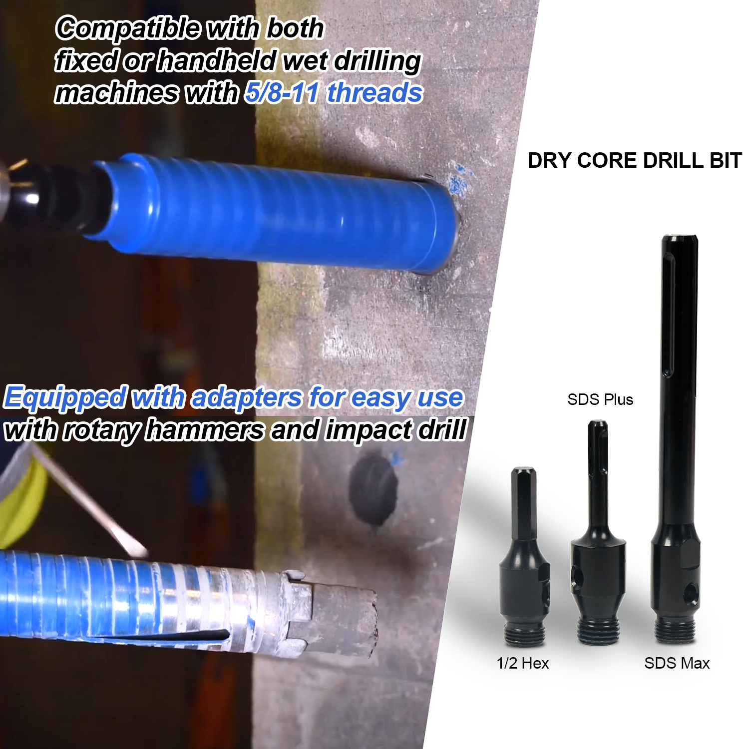 sds core drill bit