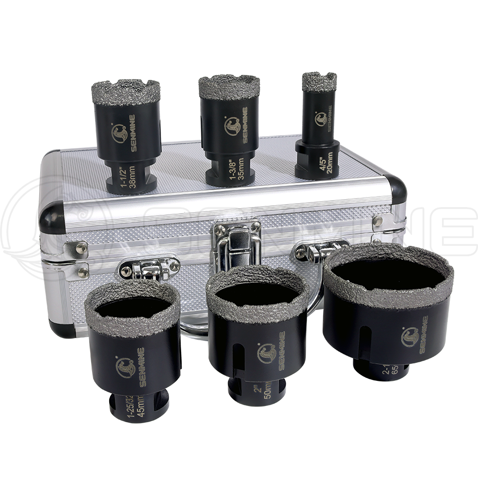 Vacuum Brazed Diamond Core Drill Bit Set D62065A