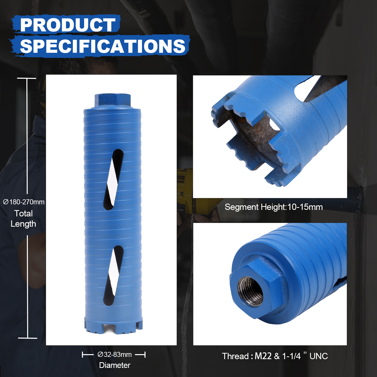 sds core drill bit