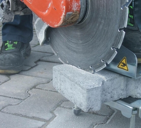 cut concrete paver