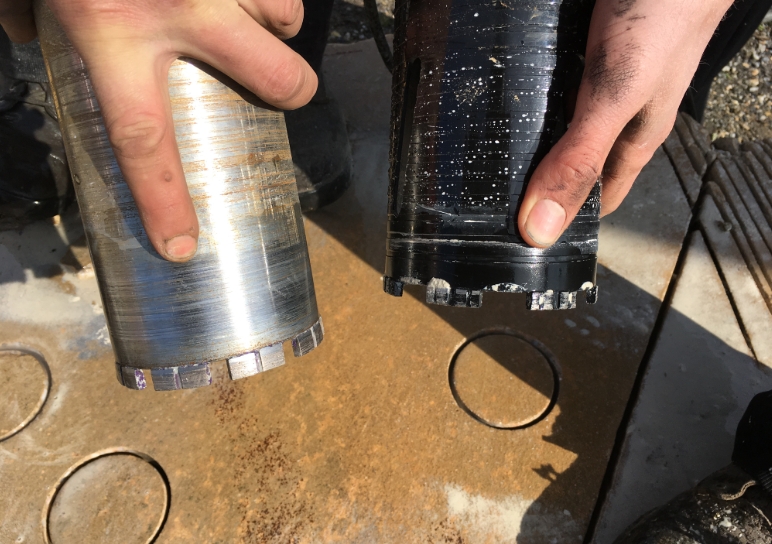 wet and dry core bits