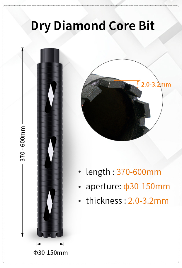 Dry drill bit customization