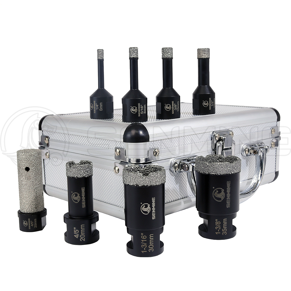 Vacuum Brazed Diamond Core Drill Bit Set D7635Y